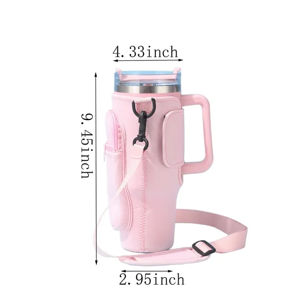 Neoprene Bottle Carrier w/ Adjustable Strap