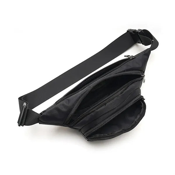 Large Fanny Pack with 3-Zipper Pockets