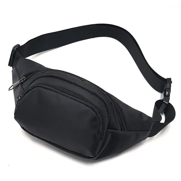 Large Fanny Pack with 3-Zipper Pockets