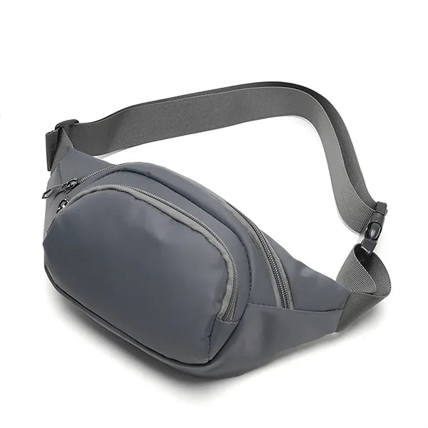Large Fanny Pack with 3-Zipper Pockets