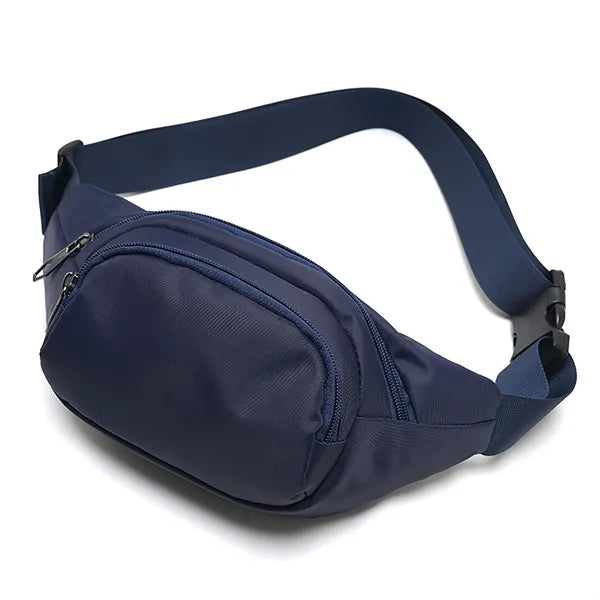 Large Fanny Pack with 3-Zipper Pockets