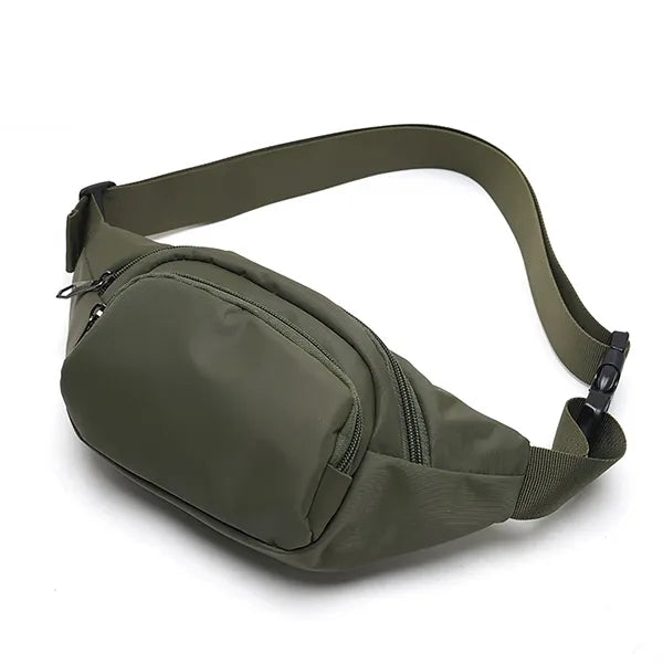 Large Fanny Pack with 3-Zipper Pockets