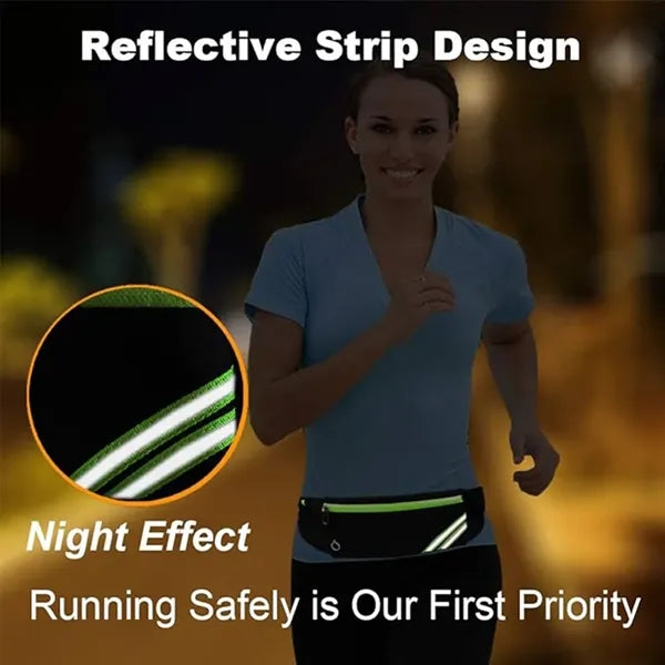 Slim Reflective Running Belt
