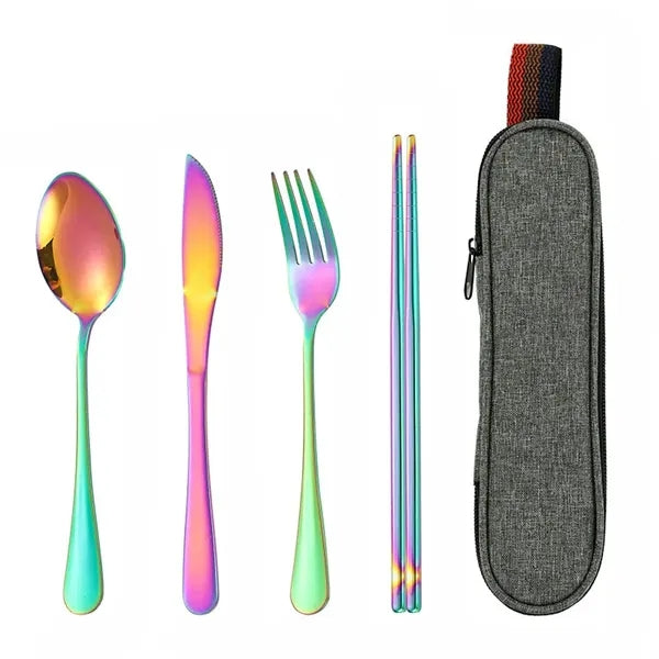 Eco-Friendly Travel Utensils with Case