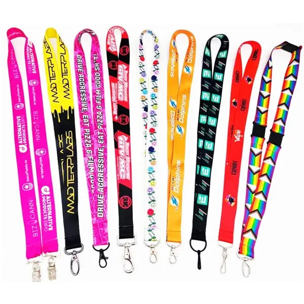 3/4'' Full Color Sublimated Lanyard with Lobster Hook
