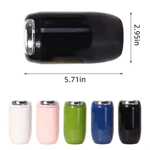 Glossy stainless steel insulated cup
