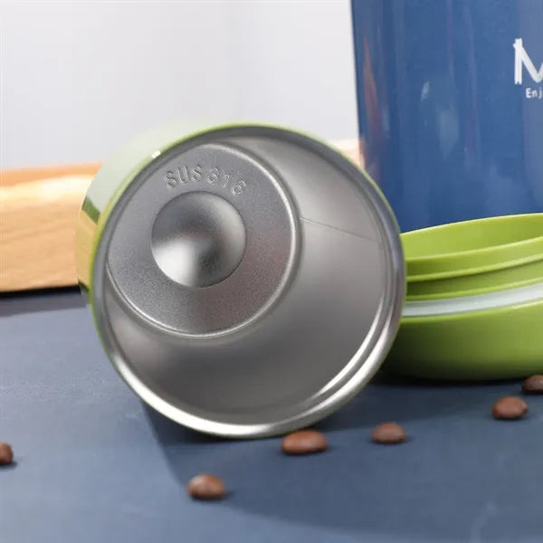 Glossy stainless steel insulated cup