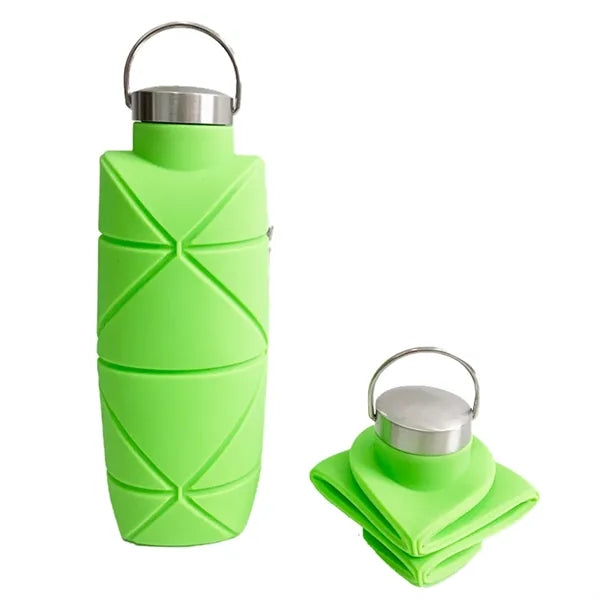 16Oz Silicone Collapse Water Bottle & Foldable Water Bottle