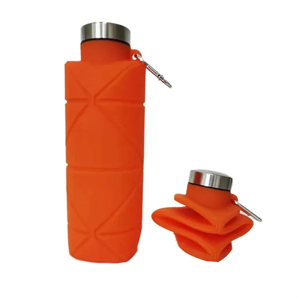 16Oz Silicone Collapse Water Bottle & Foldable Water Bottle