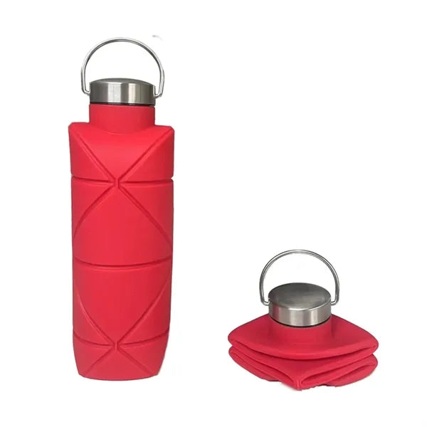 16Oz Silicone Collapse Water Bottle & Foldable Water Bottle