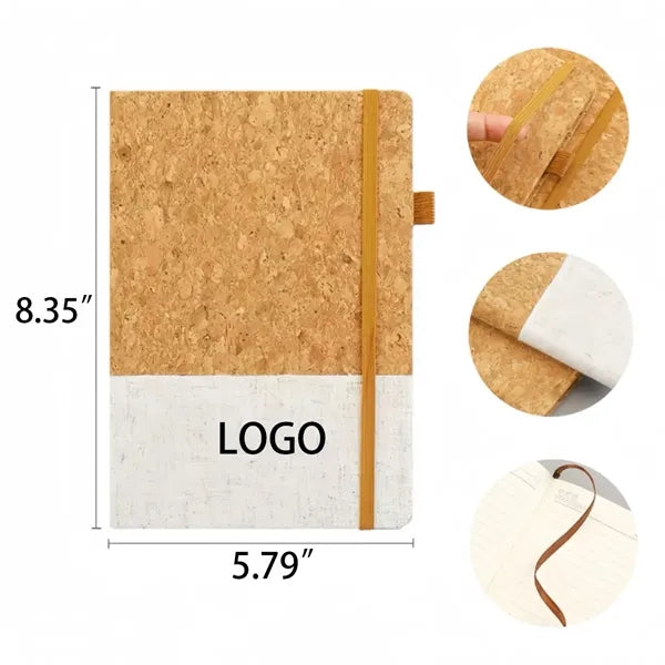 Eco-friendly Soft Wood Grain Spliced Notebook