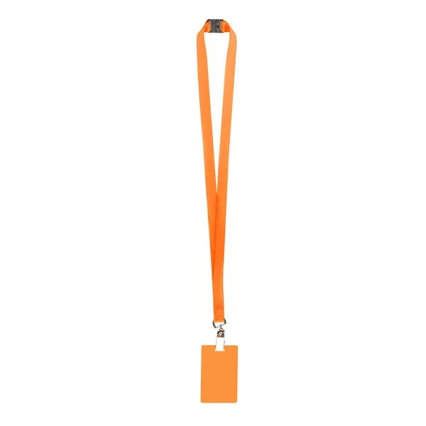 3/4" Polyester Breakaway Lanyard ID Holder Combo w/ PVC Card