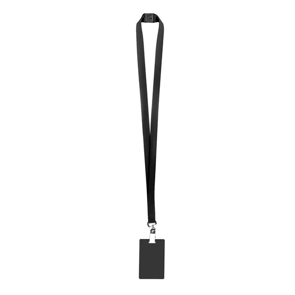 3/4" Polyester Breakaway Lanyard ID Holder Combo w/ PVC Card