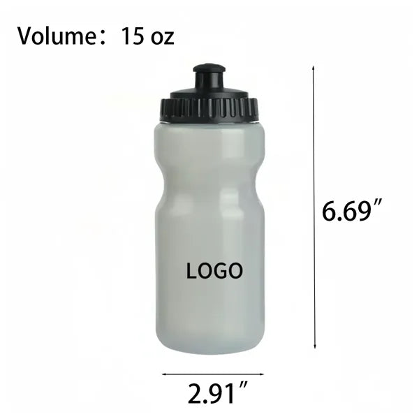 15oz Plastic Sports Cycling Water Bottle