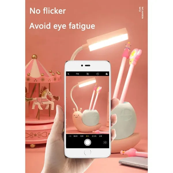 Adjustable Gooseneck USB Rechargeable Eye-Care Desk Lamp