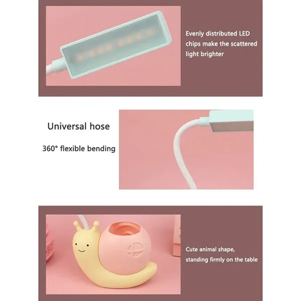 Adjustable Gooseneck USB Rechargeable Eye-Care Desk Lamp
