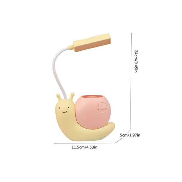 Adjustable Gooseneck USB Rechargeable Eye-Care Desk Lamp