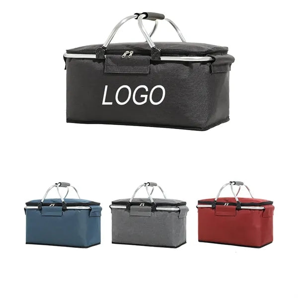 Foldable Oxford Cloth Insulated Portable Basket