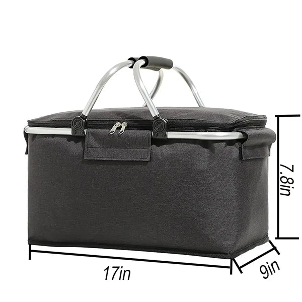 Foldable Oxford Cloth Insulated Portable Basket