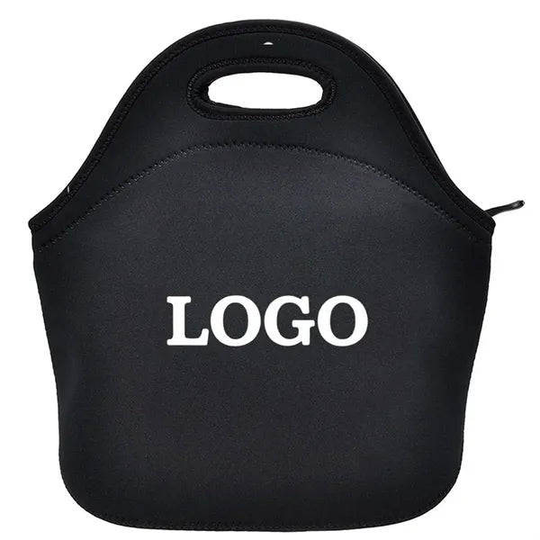 Insulated Neoprene Lunch BagTote With Zipper