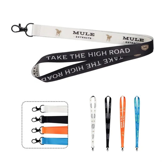 3/4" Custom Lanyards for ID Badges, Swivel Clasp
