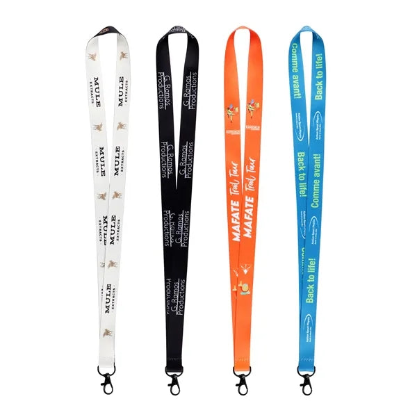 3/4" Custom Lanyards for ID Badges, Swivel Clasp