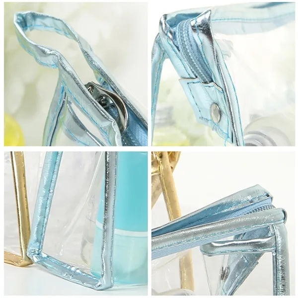 Clear PVC Cosmetic Bag Waterproof Toiletry Pouch