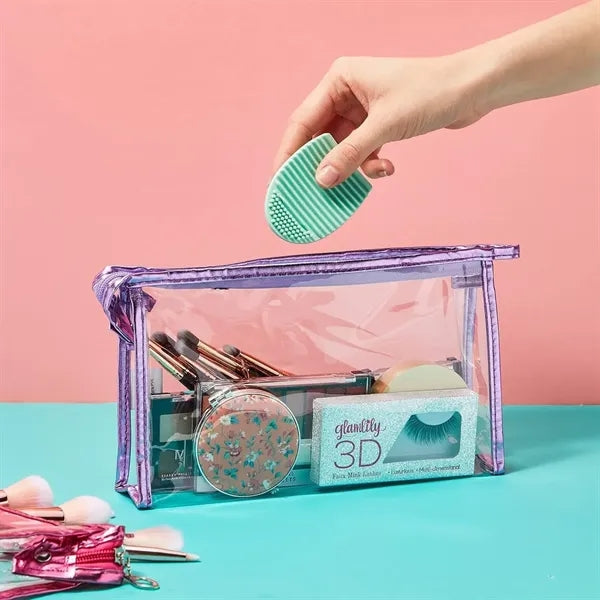 Clear PVC Cosmetic Bag Waterproof Toiletry Pouch