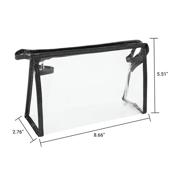 Clear PVC Cosmetic Bag Waterproof Toiletry Pouch