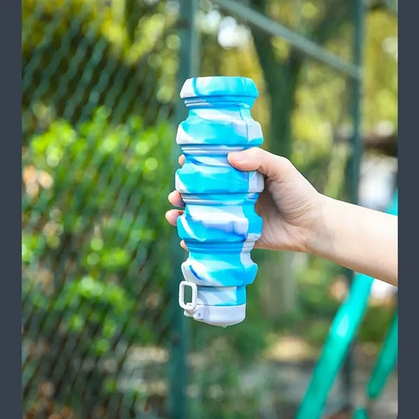 17 Oz Silicone Collapse Water Bottle & Foldable Water Bottle