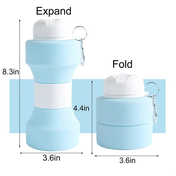 Portable Travel Silicone Folding Water Bottle