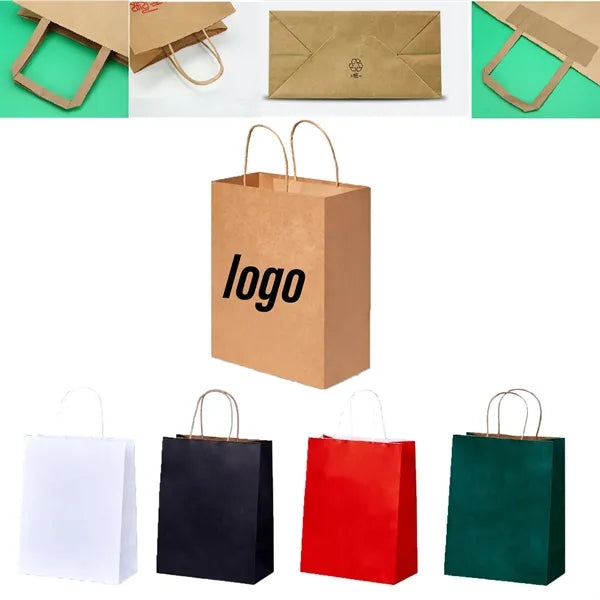 Kraft paper shopping bag