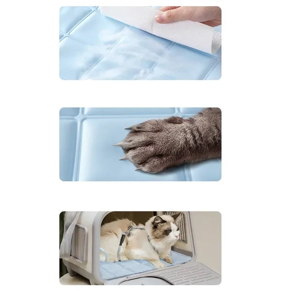 Pvc pet ice pad cooling cat litter