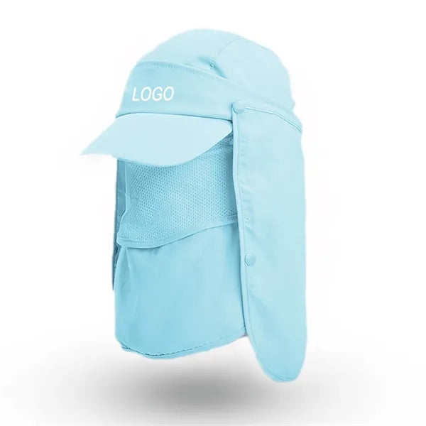 Sun Hat With Face Cover & Neck Flap
