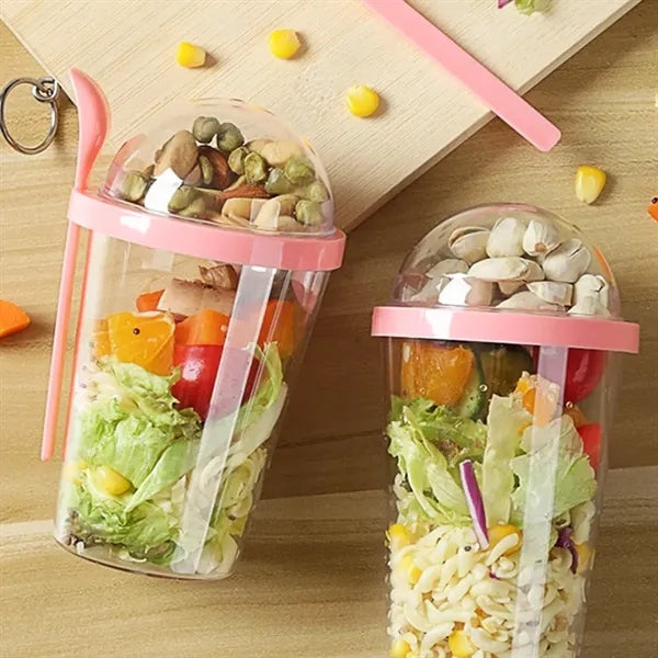13Oz. Portable Yogurt & Cereal To-Go Cup with Spoon