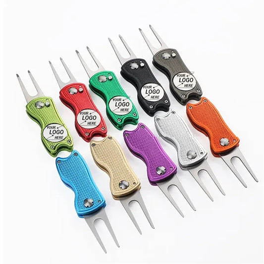 Foldable Metal Golf Divot Repair Tool
