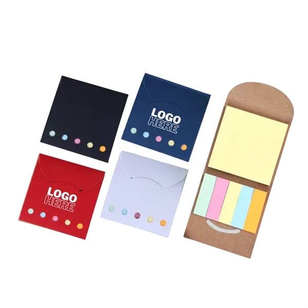 5-Color Sticky Flags & Memo Pad Booklet