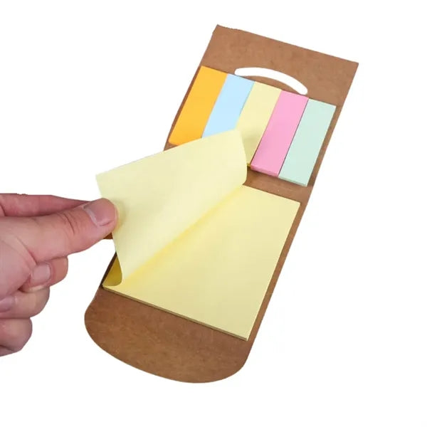 5-Color Sticky Flags & Memo Pad Booklet