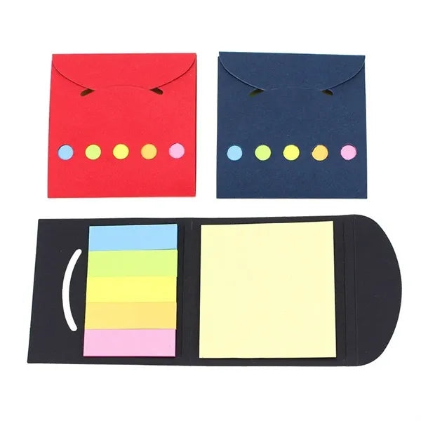 5-Color Sticky Flags & Memo Pad Booklet