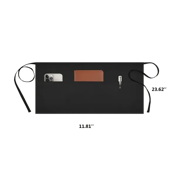 Waist Apron with 3 Pockets