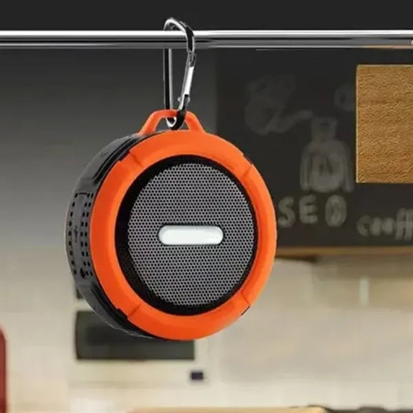 Rugged Waterproof Bluetooth Speaker with Carabiner