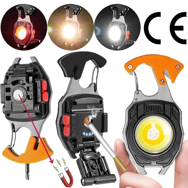 Aluminum Keychain Flashlight - Multifunctional Outdoor Tool