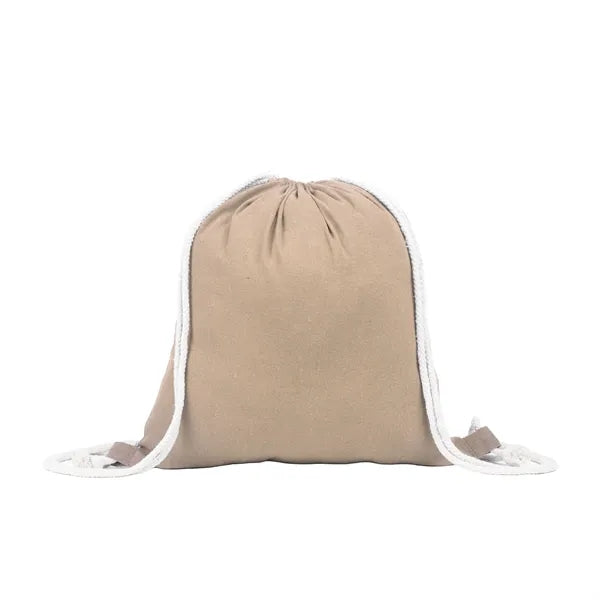 Recycled Threads Drawstring Bag