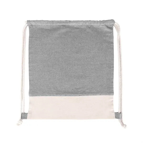 TwinTone Recycled Cotton Drawstring Bag