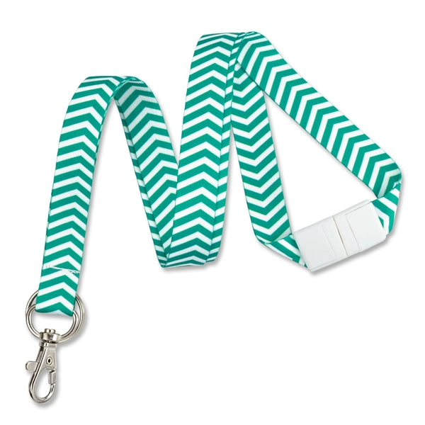 5/8" Pre-Printed ZigZag Pattern Fashion Breakaway Lanyards