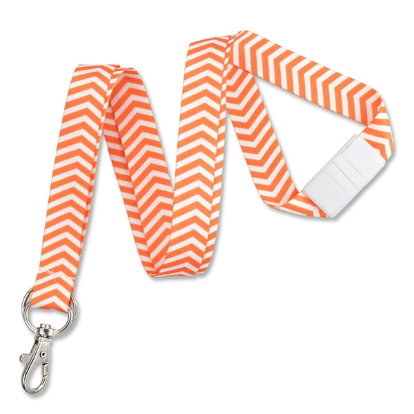 5/8" Pre-Printed ZigZag Pattern Fashion Breakaway Lanyards