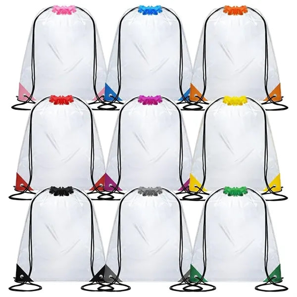 Large Transparent Drawstring Backpack Free Shipping