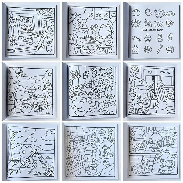 Relaxing Coloring Books Handicraft