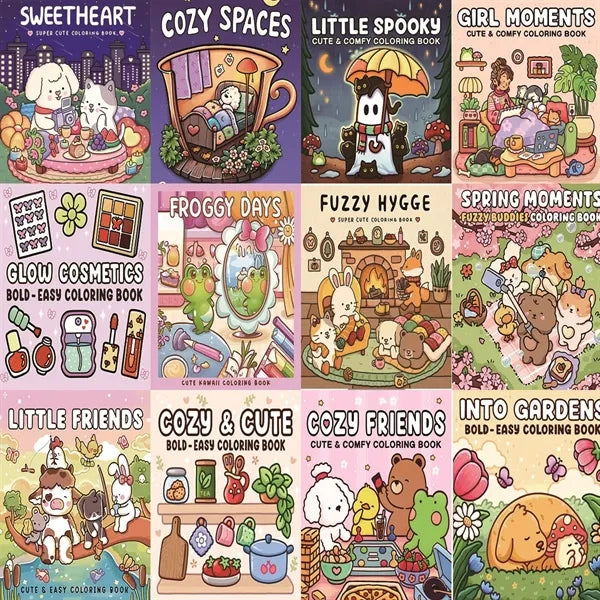 Relaxing Coloring Books Handicraft