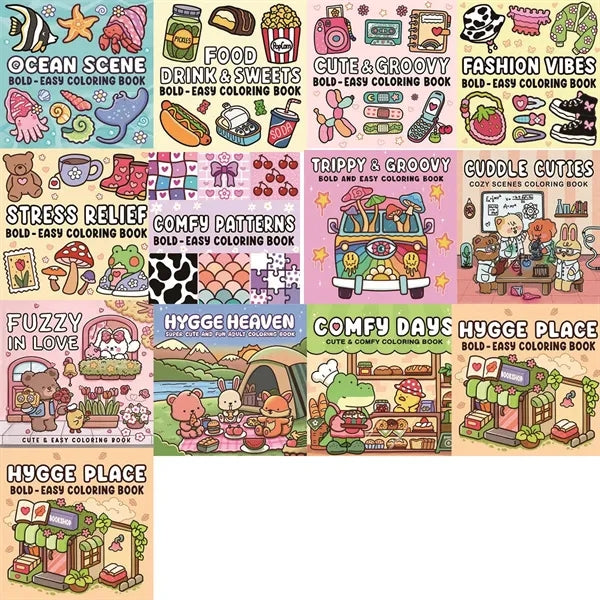 Relaxing Coloring Books Handicraft